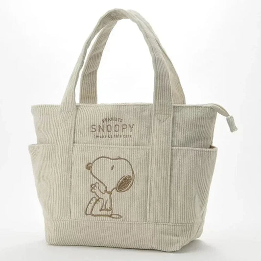 Bolso de Pana MINISO Snoopy | Casual, Grande y Moderno